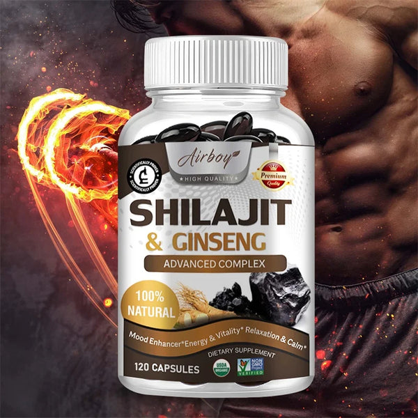 Shilajit Capsule – Pure Himalayan Energy & Wellness Support (30 Capsules)