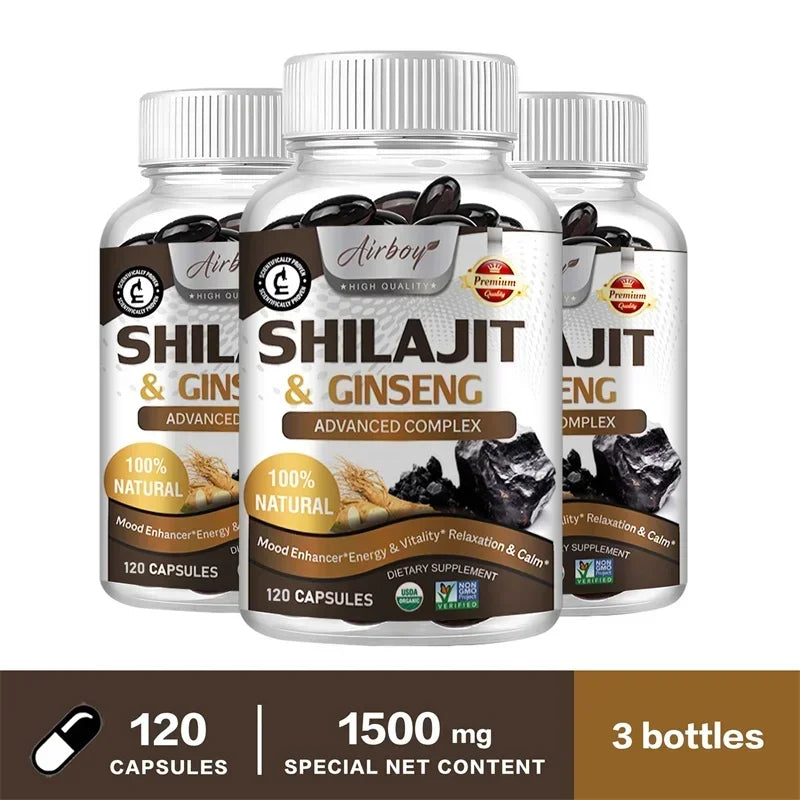 Shilajit Capsule – Pure Himalayan Energy & Wellness Support (30 Capsules)